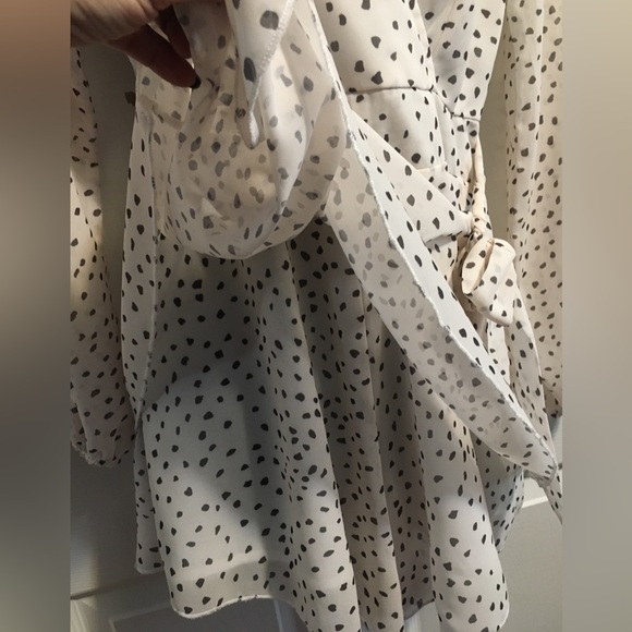 White and Black Spotted Romper. - Picture 9 of 16